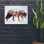 ARTSY szabad farkas paint by numbers szett 3 1