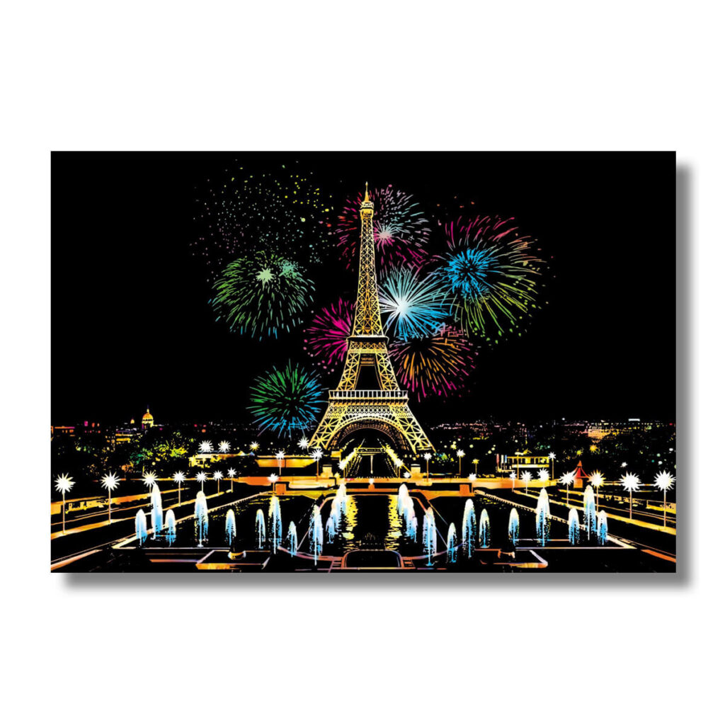 Parizs eiffel torony tuzijatek panorama karckep 1