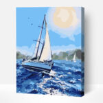 feher vitorlas festes szamok szerint paint by numbers kerettel 1