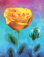 sarga rozsa gyemantszemes kirako 40x50cm 3