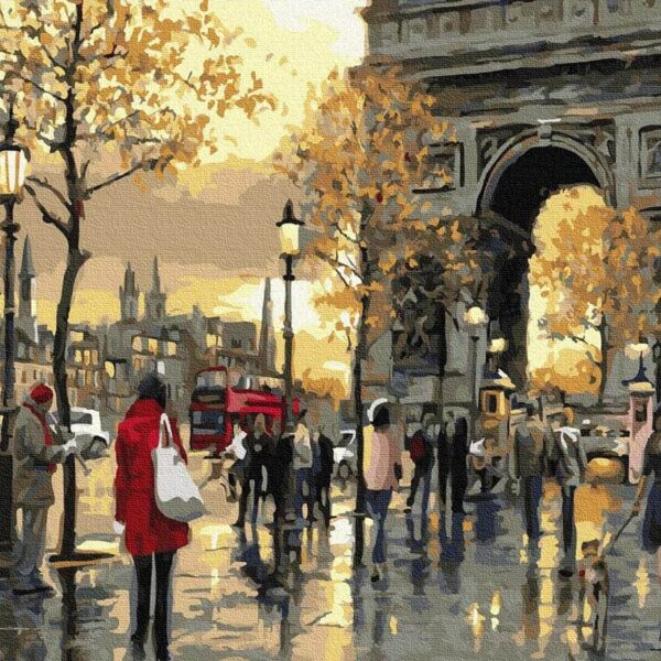 arc de triomphe parizs diadaliv festes szamok szerint paint by numbers 2