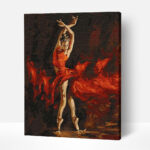 balerina piros ruhaban szamok szerint paint by numbers 1