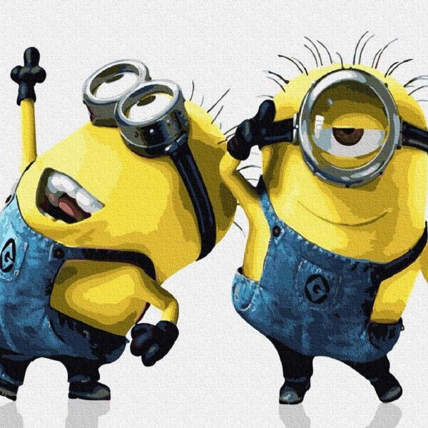 minionok festes szamok szerint paint by numbers 2