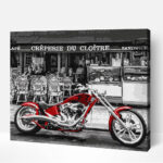 piros motor szamok szerint paint by numbers 1