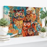 szines bagoly csalad festes szamok szerint paint by numbers 4