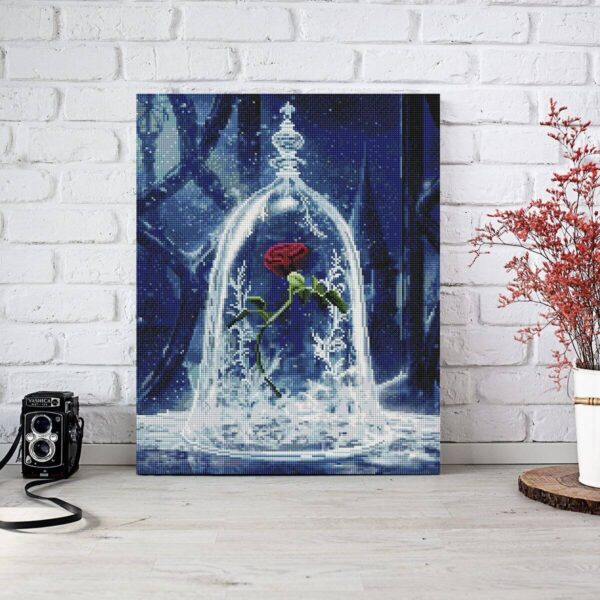 uvegbezast rozsa gyemantszemes kirako diamond painting 4