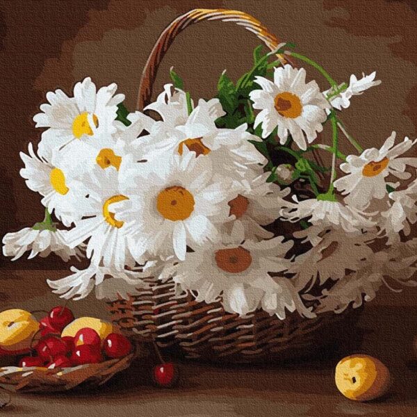 viragkosar csendelet festes szamok szerint paint by numbers 2