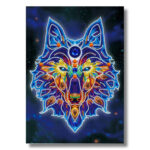 varazslatos farkas fluoreszkalo gyemantszemes kirako