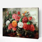 szines rozsa csendelet festes szamok szerint paint by numbers 1 1