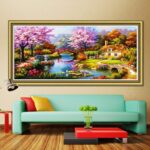 meses taj cseresznyefakkal gyemantszemes orias kirako 50x100cm 3