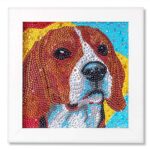 beagle kutya gyemantszemes kirako gyerekeknek