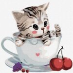 aranyos kiscica cseszeben szamfesto gyerekeknek 2