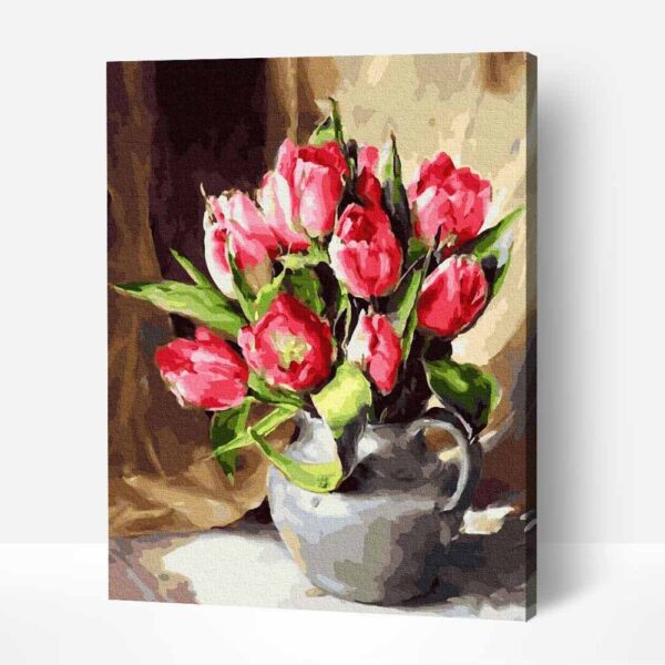 tavaszi tulipan csendelet festes szamok szerint szamfesto kerettel 1