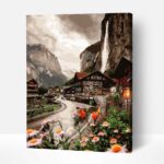 Lauterbrunnen svajc szamfesto keszlet kerettel 1