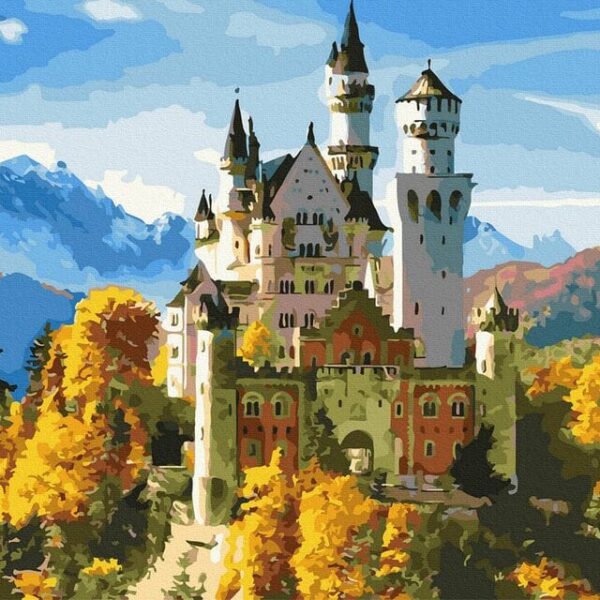 Neuschwanstein kastely osszel festes szamok szerint szamfesto