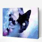 kivancsi fekete macska festes szamok szerint szamfesto kerettel