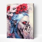 viragzo gondolatok festes szamok szerint szamfesto kerettel