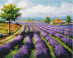 levendulamező festés számok szerint számfestő kerettel 40x50 (2)