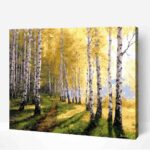 napos nyírfák számfestő festés számok szerint 40x50 cm (1)