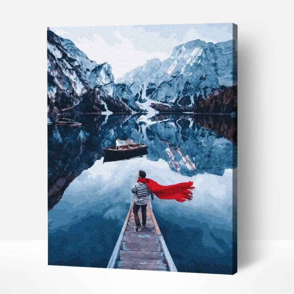 norvég fjordok tájkép számfestő kerettel festés számok szerint (1)