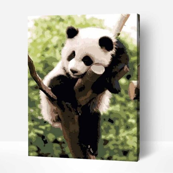 panda számfestő kerettel festés számok szerint (1)