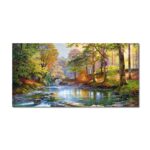 békés folyó óriás gyémántszemes kirakó 45x85 cm