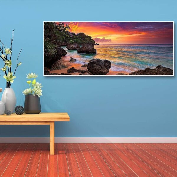 naplemente óriás gyémántszemes kirakó 45x85 cm (2)