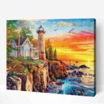 világítótorony gyémántszemes kirakó (1)