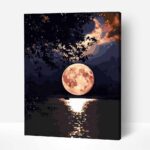 telihold számfestő kerettel