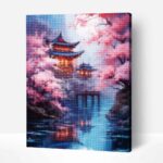 Japán Pagoda Gyémántszemes Kirakó (1)