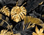 arany monstera számfestő (2)