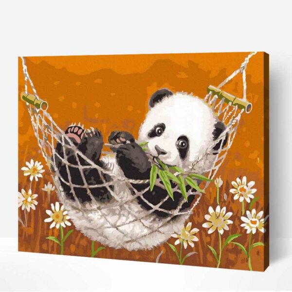 panda kölyök számfestő (1)