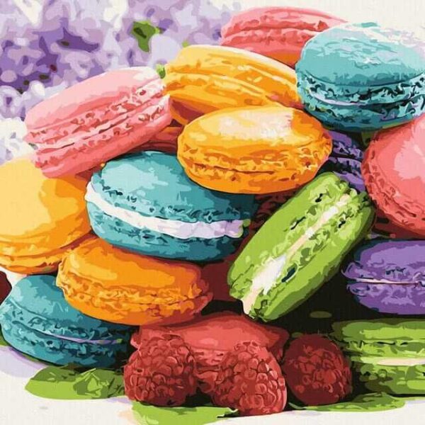 Macaronok számfestő (2)