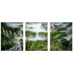 Vízesés a Hegyekben többrészes számfestő 1