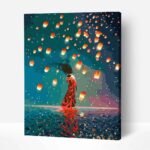 lámpás fesztivál számfestő