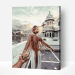 Kövess Engem Udaipur Tó számfestő festés számok szerint