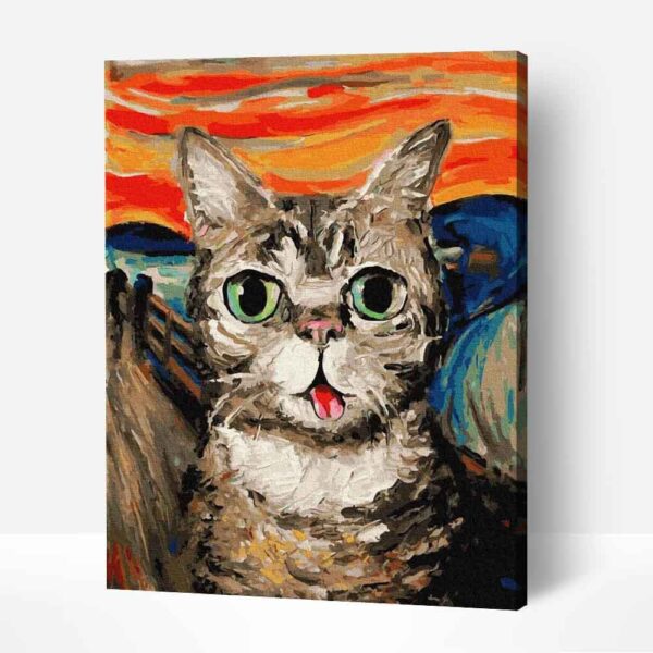 Sikoly Macska Változat számfestő