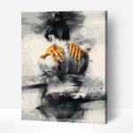 Önkifejezés Absztrakt Portré Számfestő