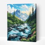 Zakopane számfestő kerettel