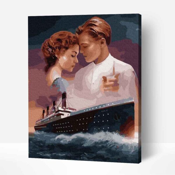 titanic számfestő készlet kerettel
