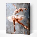 Első Felvonás Ballerina Táncos Számfestő Kerettel