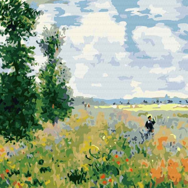 Claude Monet Pipacsmező Számfestő (2)