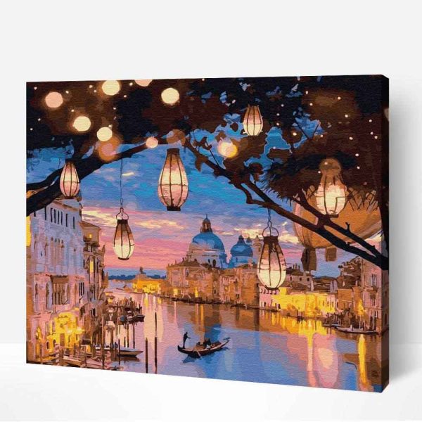 velencei éjszakai fények számfestő (1)