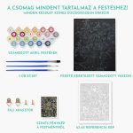 MI VAN A CSOMAGBAN SZÁMFESTŐ fekete vászon