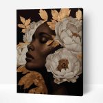 bazsarózsa női portré számfestő készlet kerettel (1)