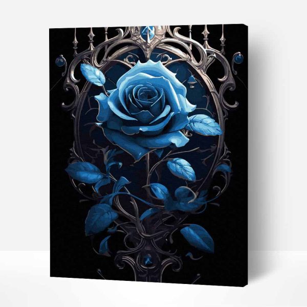 kék rózsa számfestő készlet kerettel (1)