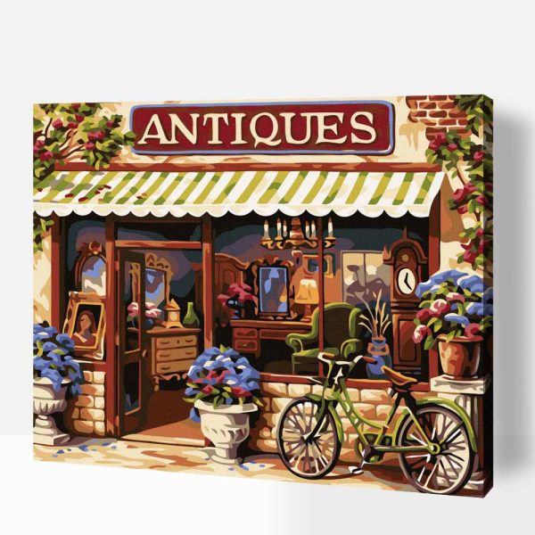 régiségbolt számfestő készlet kerettel (1)