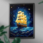 éjjeli utazás hajó számfestő (3)