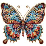 pillangó mandala gyémántszemes kirakó (2)