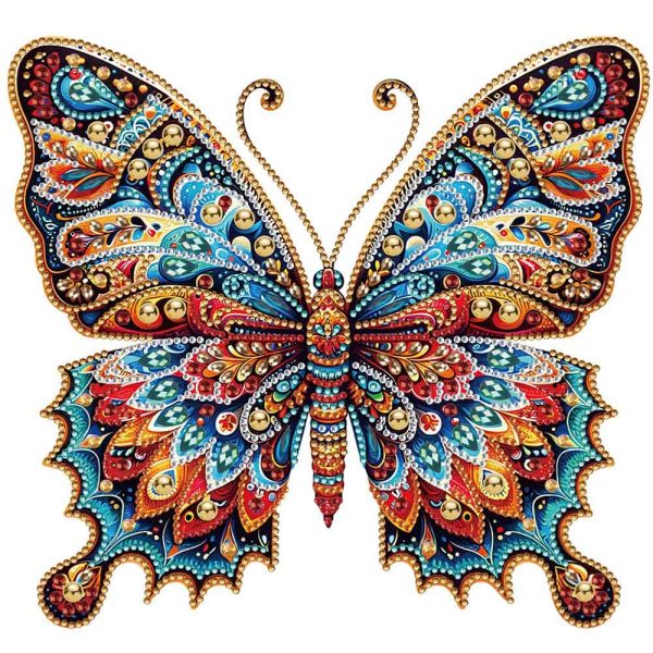 pillangó mandala gyémántszemes kirakó (2)